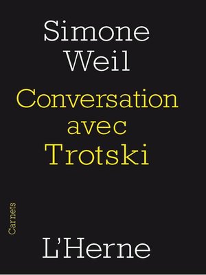 cover image of Conversation avec Trotski